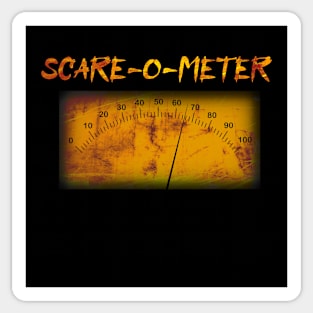 Funny Halloween scare-o-meter - simple analogue gauge Sticker
